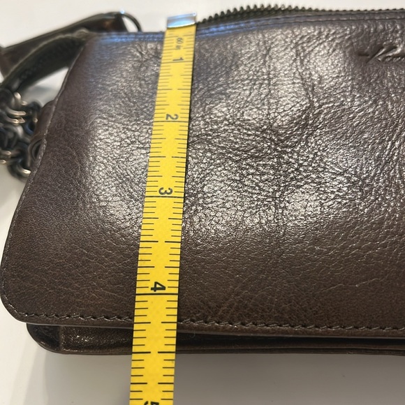 Kenneth Cole dark olive green leather wallet with key ring & chain strap EUC - Picture 12 of 12